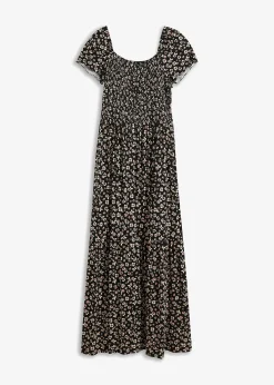 Robe longue en viscose extensible