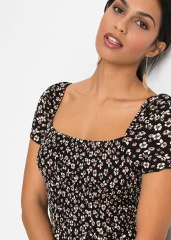 Robe longue en viscose extensible