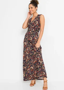 Robe longue en viscose extensible