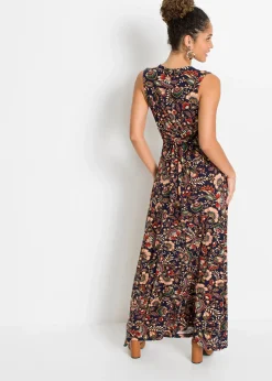 Robe longue en viscose extensible