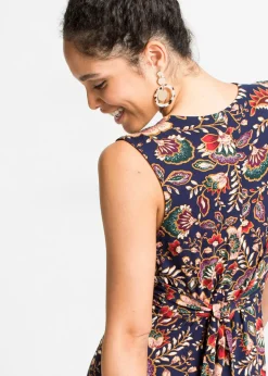 Robe longue en viscose extensible