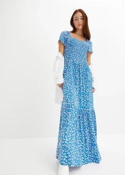 Robe longue en viscose extensible