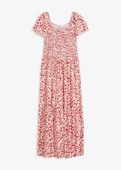 Robe longue en viscose extensible