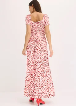Robe longue en viscose extensible