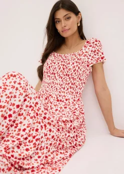 Robe longue en viscose extensible