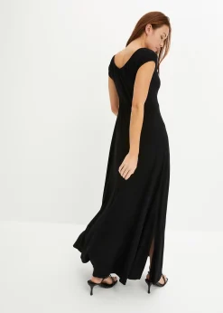 Robe longue en viscose extensible