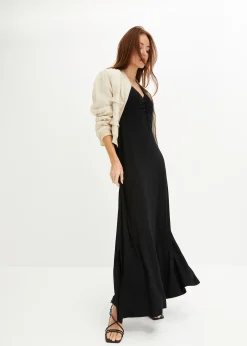 Robe longue en viscose extensible
