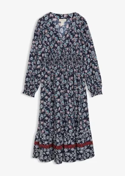 Robe longue en viscose fluide