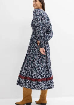 Robe longue en viscose fluide