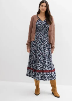 Robe longue en viscose fluide