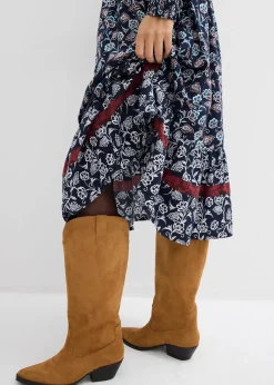 Robe longue en viscose fluide