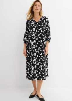 Robe longue en viscose fluide