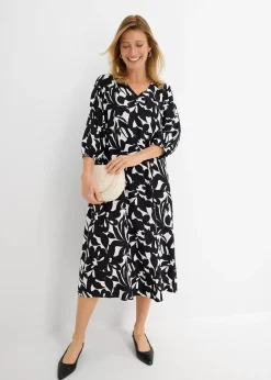 Robe longue en viscose fluide