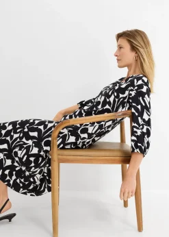 Robe longue en viscose fluide