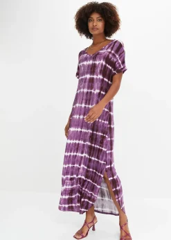 Robe longue en viscose fluide