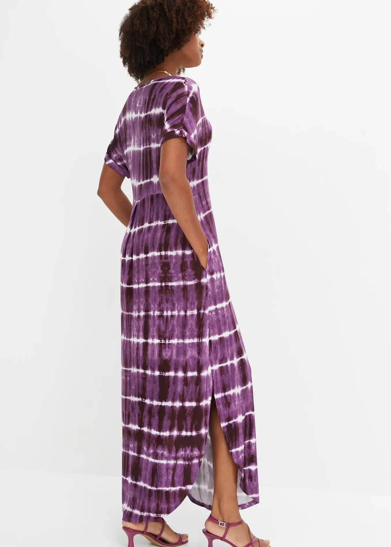 Robe longue en viscose fluide