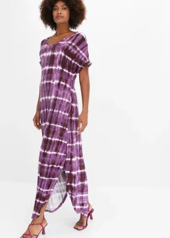 Robe longue en viscose fluide