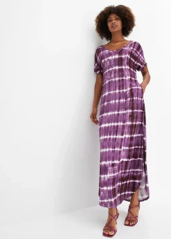 Robe longue en viscose fluide