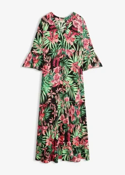 Robe longue en viscose fluide