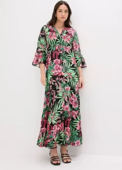 Robe longue en viscose fluide