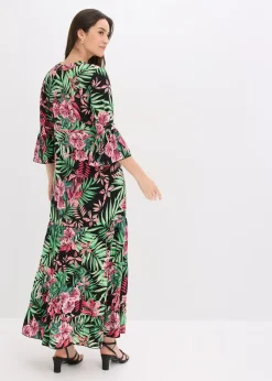 Robe longue en viscose fluide