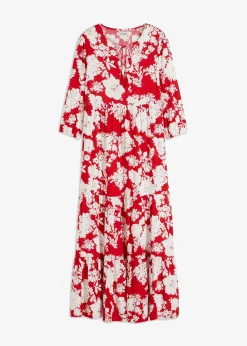 Robe longue en viscose fluide