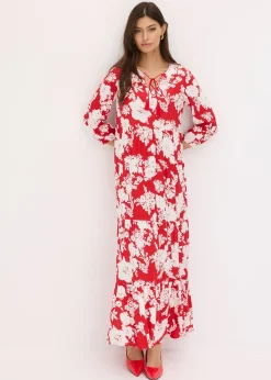 Robe longue en viscose fluide