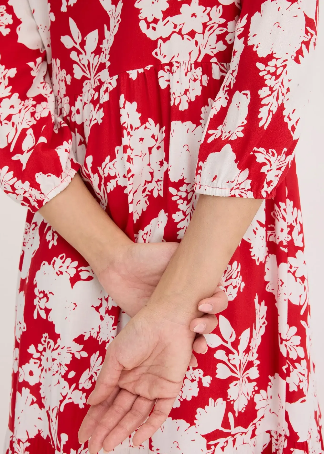 Robe longue en viscose fluide