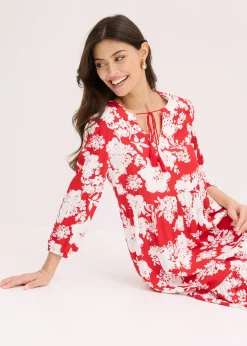 Robe longue en viscose fluide