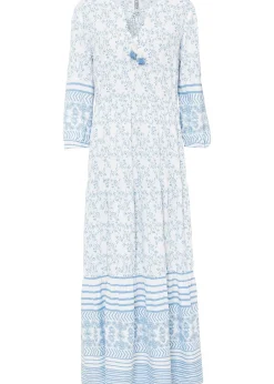 Robe longue en viscose fluide