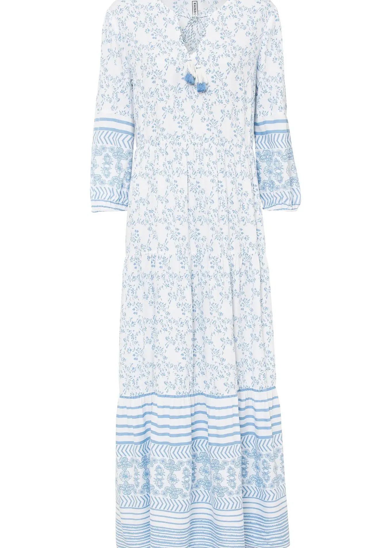 Robe longue en viscose fluide