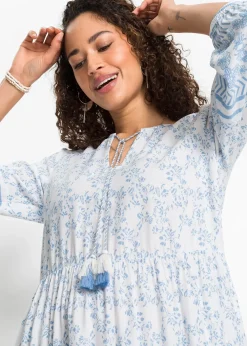 Robe longue en viscose fluide