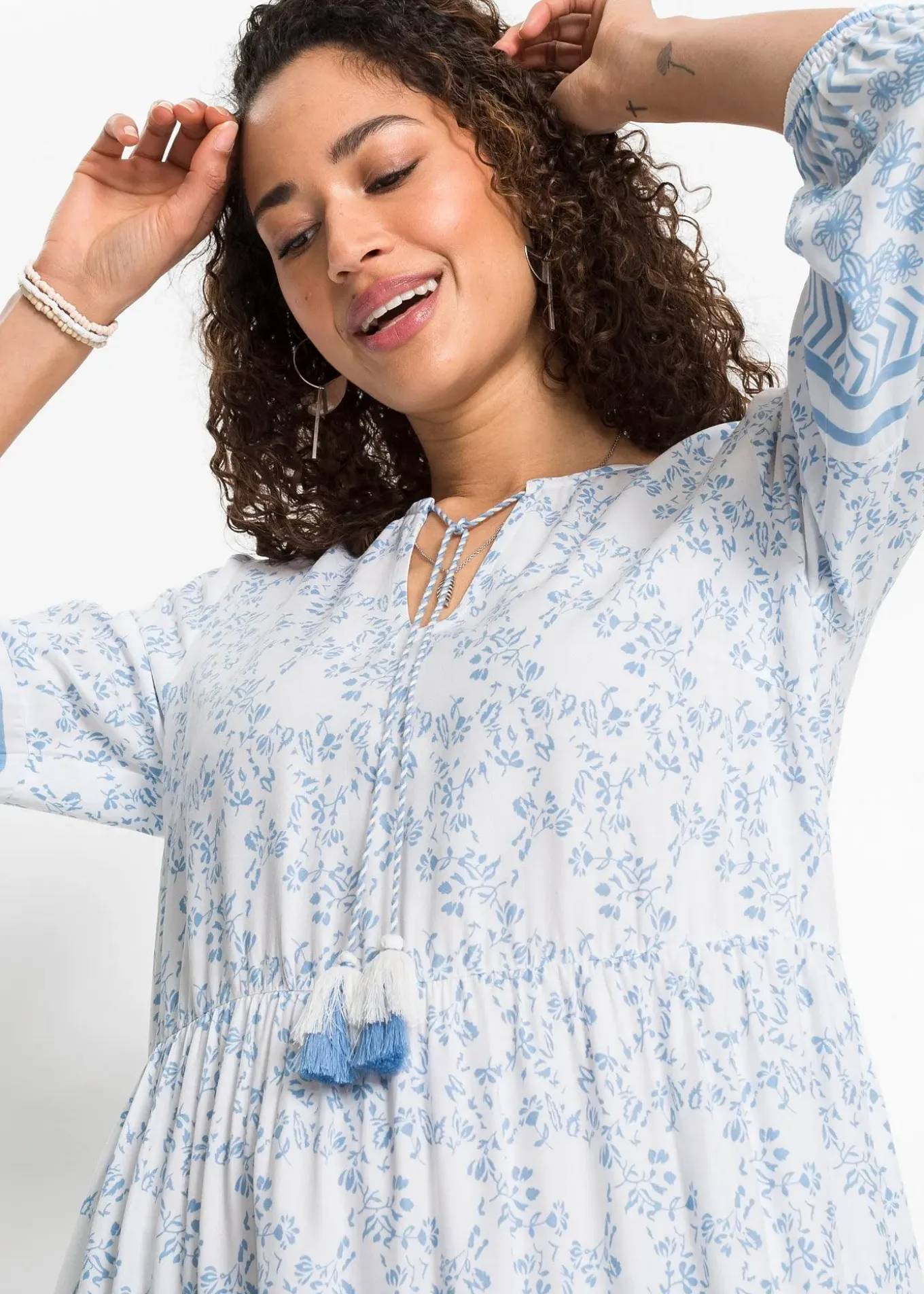 Robe longue en viscose fluide