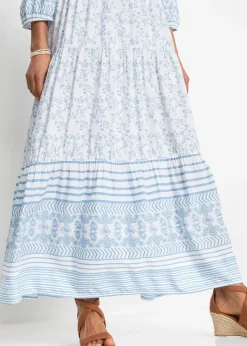 Robe longue en viscose fluide