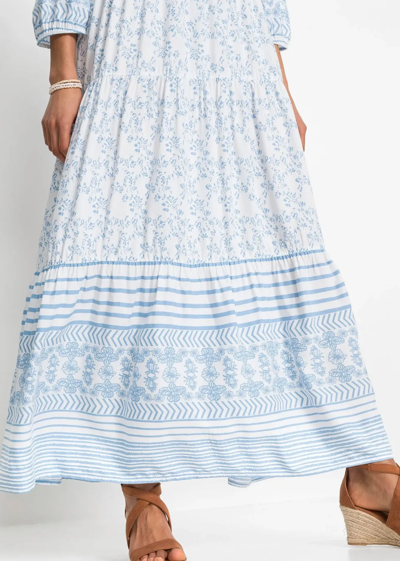 Robe longue en viscose fluide