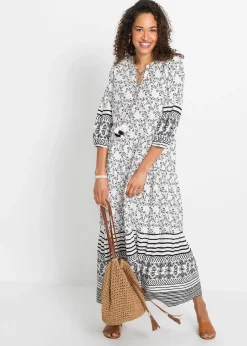 Robe longue en viscose fluide