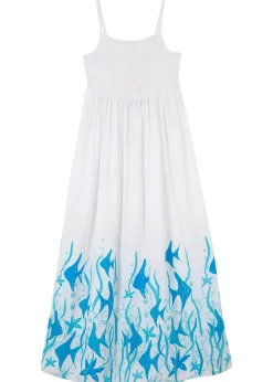 Robe longue en viscose fluide