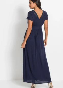 Robe longue en viscose fluide