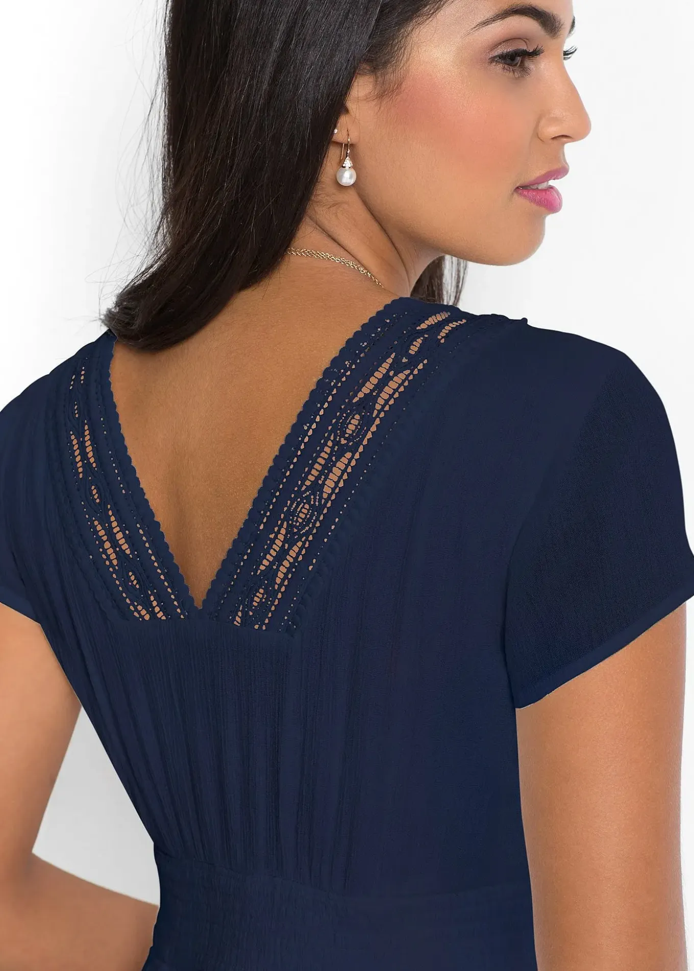 Robe longue en viscose fluide