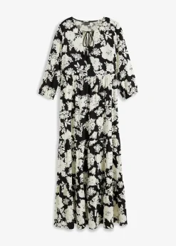 Robe longue en viscose fluide