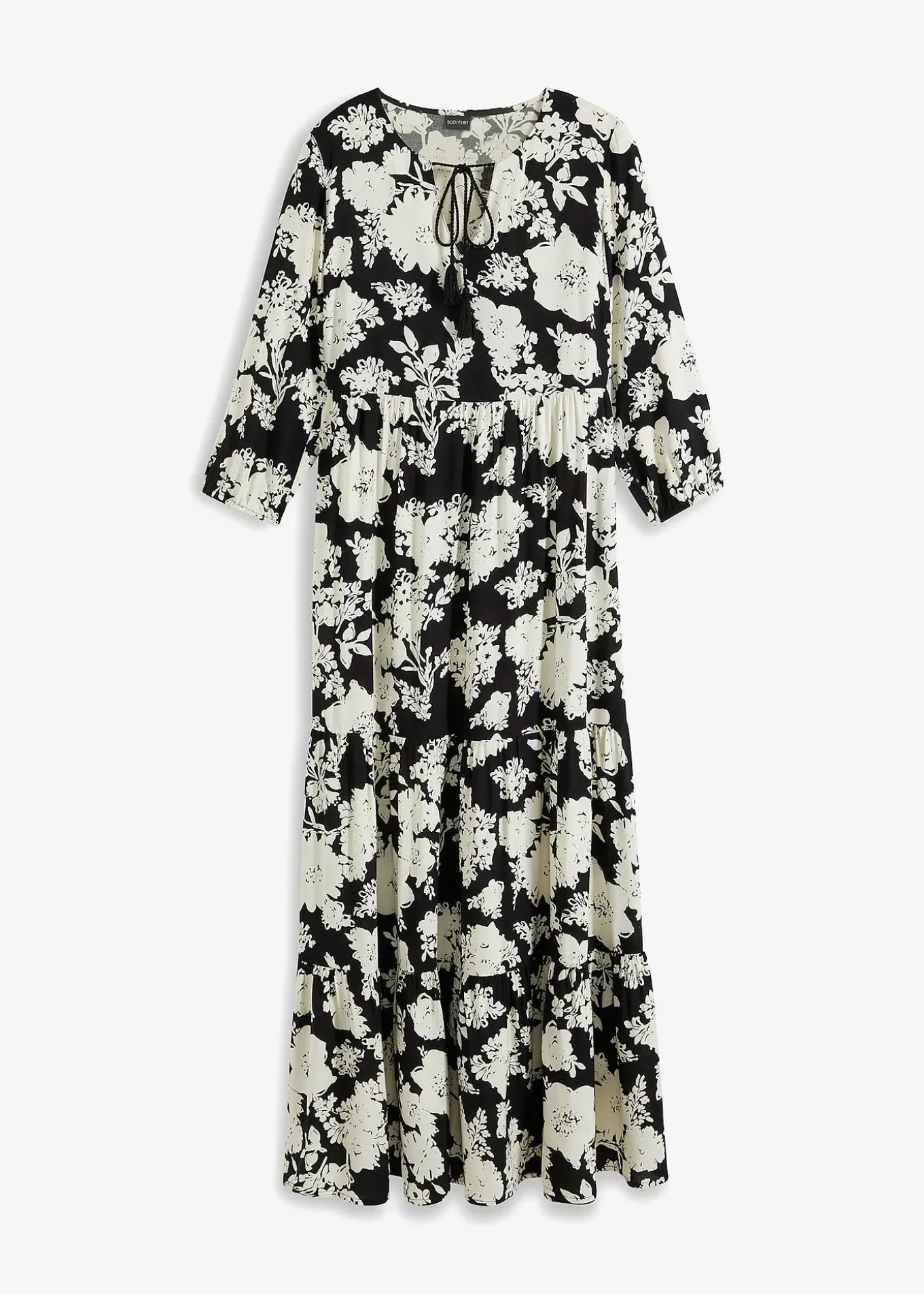 Robe longue en viscose fluide