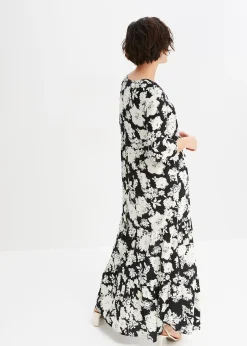 Robe longue en viscose fluide