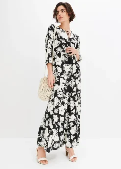 Robe longue en viscose fluide