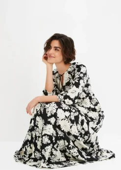 Robe longue en viscose fluide