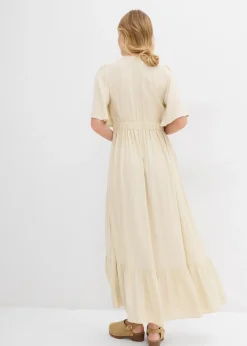 Robe longue en viscose fluide