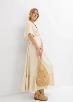 Robe longue en viscose fluide