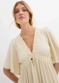 Robe longue en viscose fluide