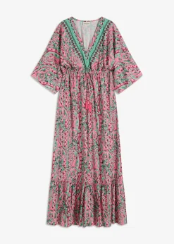 Robe longue en viscose fluide