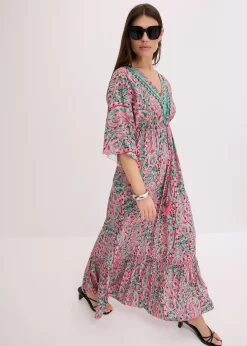 Robe longue en viscose fluide