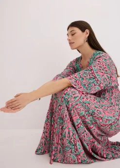 Robe longue en viscose fluide